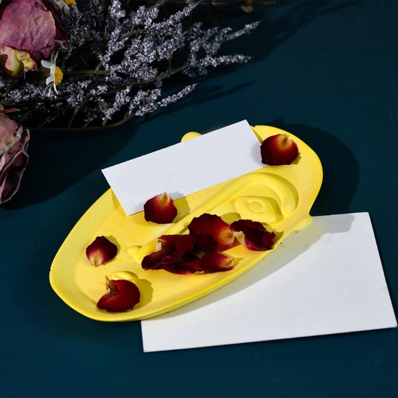Flexible Silicone Resin Mold for Dish Epoxy Abstract Face Shaped Tray Making Mould Creative Storage Plate Mould