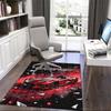 1PC Custom Name Sports Car Galaxy" Theme Floor Mat Ideal for Living Room, Game Rooms, Office, Bedroom,Floor Mat Playful Design