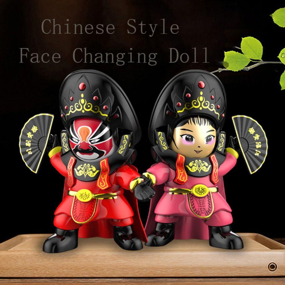 

Traditional Opera Face Changing Doll Face Change Opera Face Makeup Toy Kids Playing Supplies