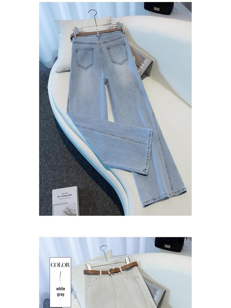 Damenjeans mit hohem Bund und weitem Bein - Herbst 2025 Lässiger, schlankmachender Stil