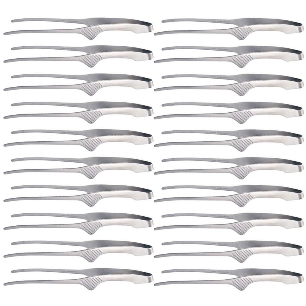 Todai Clever Economy Set of Made in Japan 18-0 Tongs, Type, 20, Yakiniku, Pasta, Camping, Barbecue,