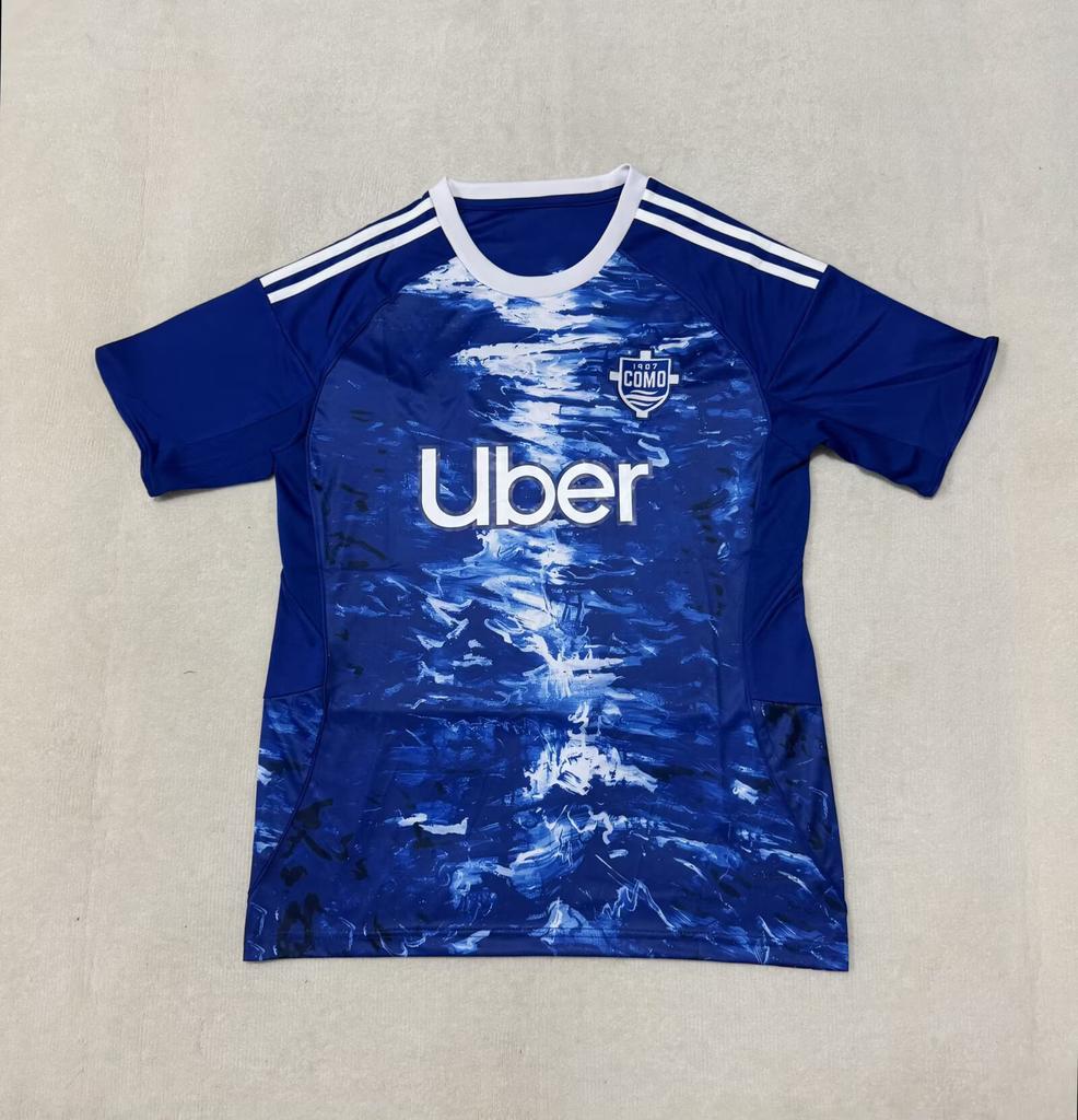 2526 Thai Football Fan Jersey Santos Marseille America Mallorca Short-sleeved Quick-drying T-shirt New La Liga