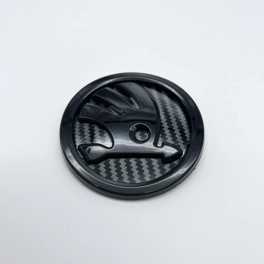 Skoda 2025 Gorące 80mm 90mm 100mm Emblemat Logo Samochodu Grill Przedni Samochodu Emblemat Bagażnika Tylnego dla Skoda Octavia Rapid Fabia A7 Superb KAMIQ V