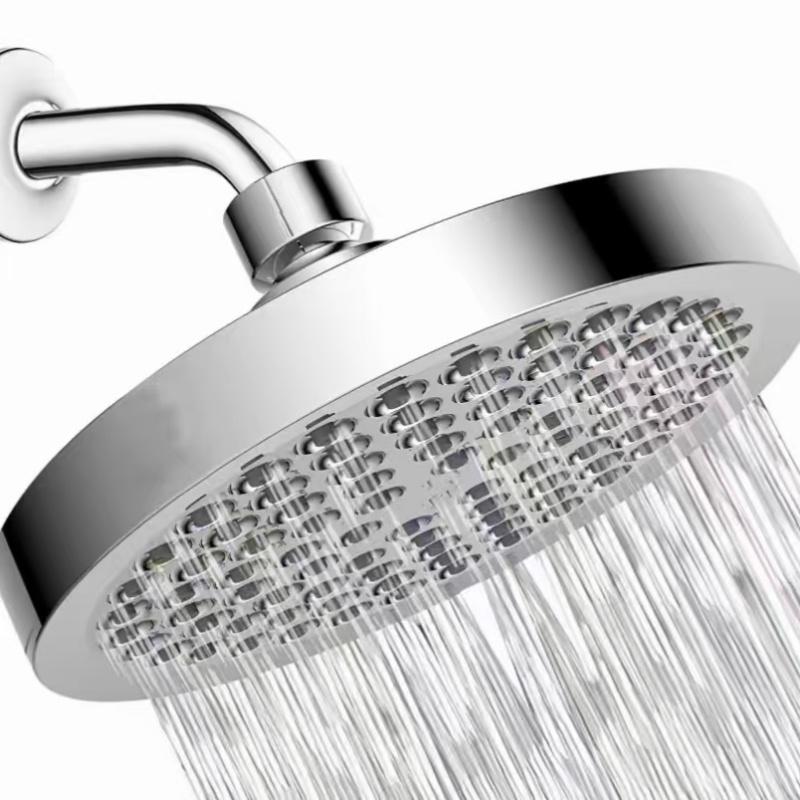 Modern High-Quality High-Pressure Electroplated Adjustable Replacement Rain Shower Head for Hotels & Bathhouses Shower