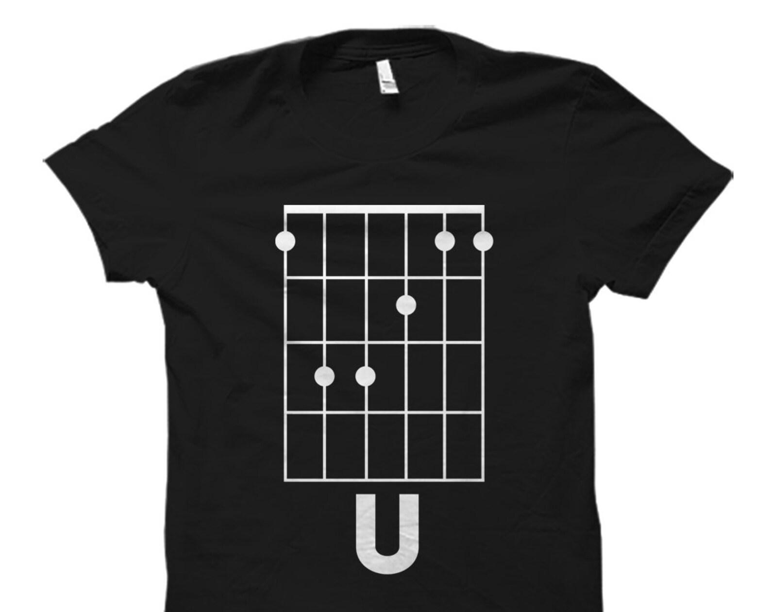 FU Guitar shirt. Guitar Gift. Guitar Chords Shirt. F chord Shirt. Guitarist Shirt. Guitarist Gift. Guitar Player Gift. Punk Shirt #OS971 S