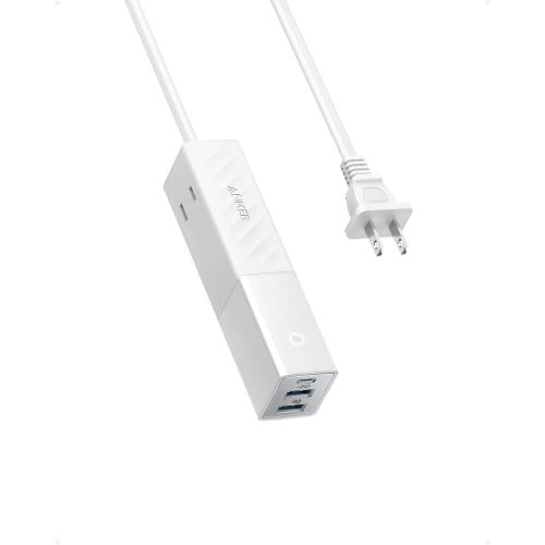 

Подовжувач живлення Anker 511 USB (USB-роз’єм, живлення, вхід змінного струму, 2 розетки, 1 порт USB-C, 2 порти USB-A, подовжувач, 1,5 м) [Відповідає PSE Technical St