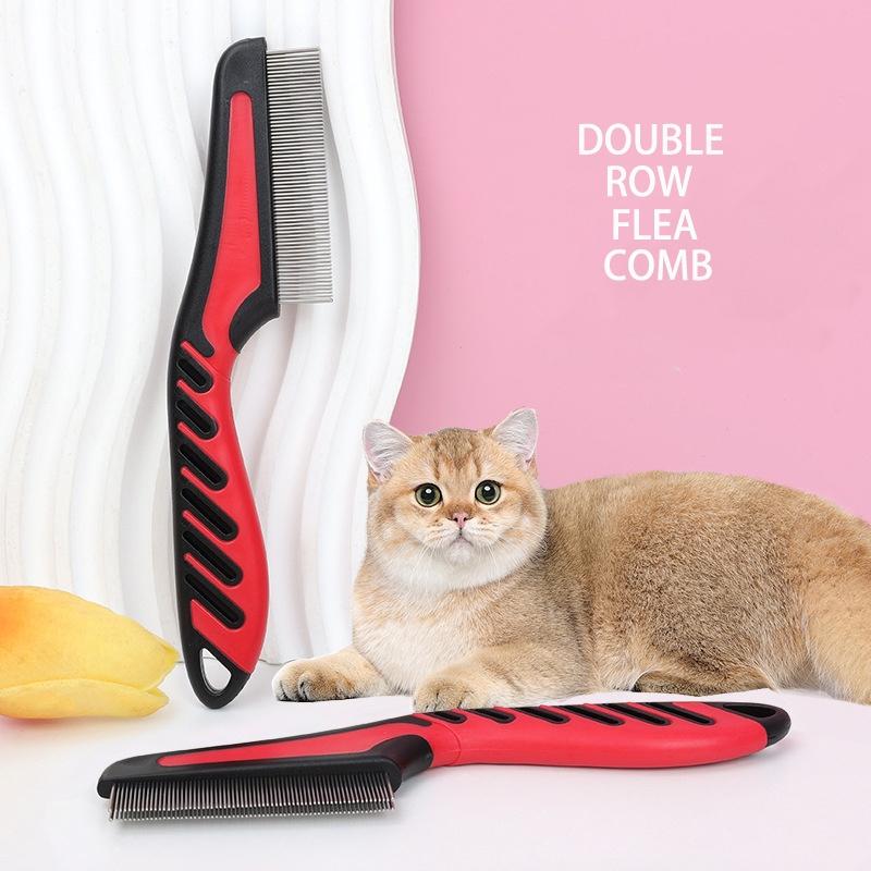 Pet Grooming Comb For Cats And Dogs Effective Flea Removal And Tangle-free Coat