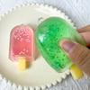 Taba Squishy Glitzer Eis am Stiel Fidget Squishy Mini Eiscreme Fake Food Squishy Angstlöser Stressabbau Entlüftungsspielzeug Entspannendes Geschenk