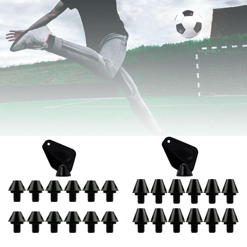 12 Stück Fußballschuhstollen Stiefel Aluminium Metall Fußballschuhstollen M6 Gewinde Rutschfest Outdoor