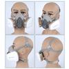 27in1 6200 Half Face Dust Gas Mask Respirator For Industrial Paint Spray Chemical Organic Vapor With Filters Protection
