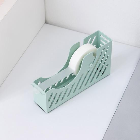 Portable Tape Holder Lightweight Sturdy Iron Desktop Tape Dispenser Minimalist Design Office Desk Accessories