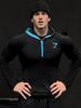 GYMSHARK vyriškas greitai džiūstantis su gobtuvu ilgomis rankovėmis treniruočių viršus "Superhero"