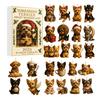Caw-F Advent Calendar 2025 Chicken Ornaments 24-Day Countdown Box Christmas Tree Hanging Decor Multifunctional Holiday Decoration for Kids