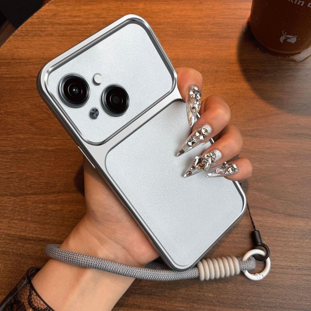 Luxury Big Window Phone Case with Lanyard for TECNO SPARK GO 1S,40C Premium Textured Casing