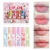 6 Pcs Lip Oil Set Sexy Colour Hydrating Moisturise Lip Glossy Oil Sweet