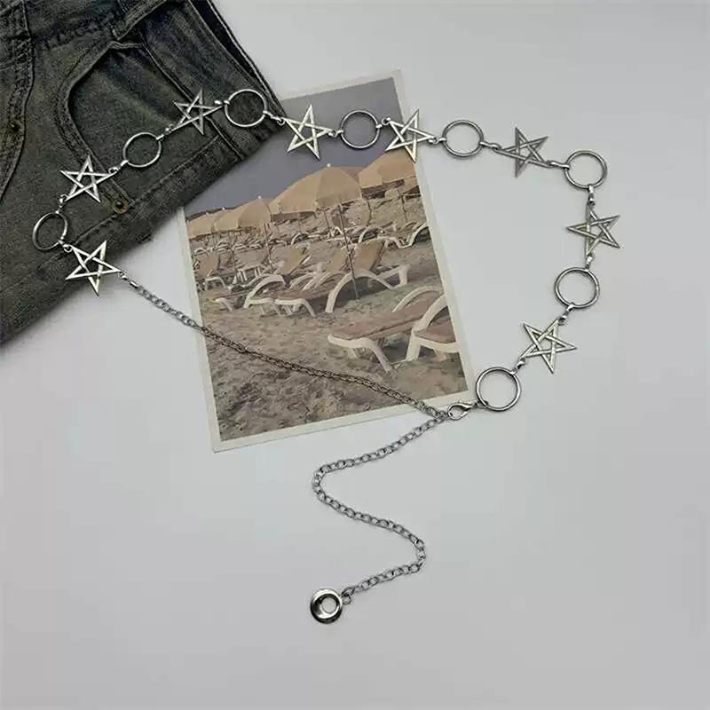 Retro Versatile Ethnic Style Metal Bohemian Waist Chain Belt For Women  Sweater Chain Waist Seal Body Decor Accessories