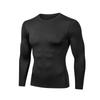 Mens Long Sleeve Compression Athletic Shirt Running Gym Basketball Soccer Quick Dry Breathable Workout Base Layer