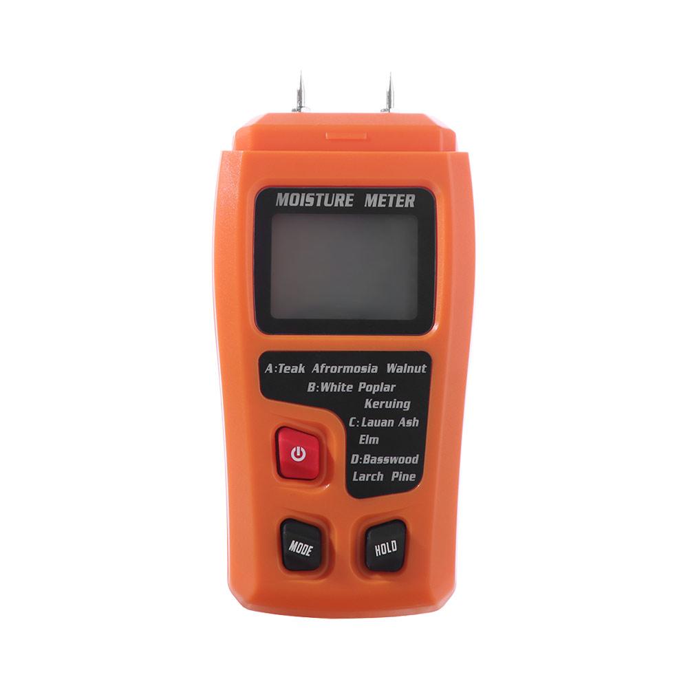 4 Measurement Modes Wall Moisture Detector Two Pins Wood Humidity Tester Firewood