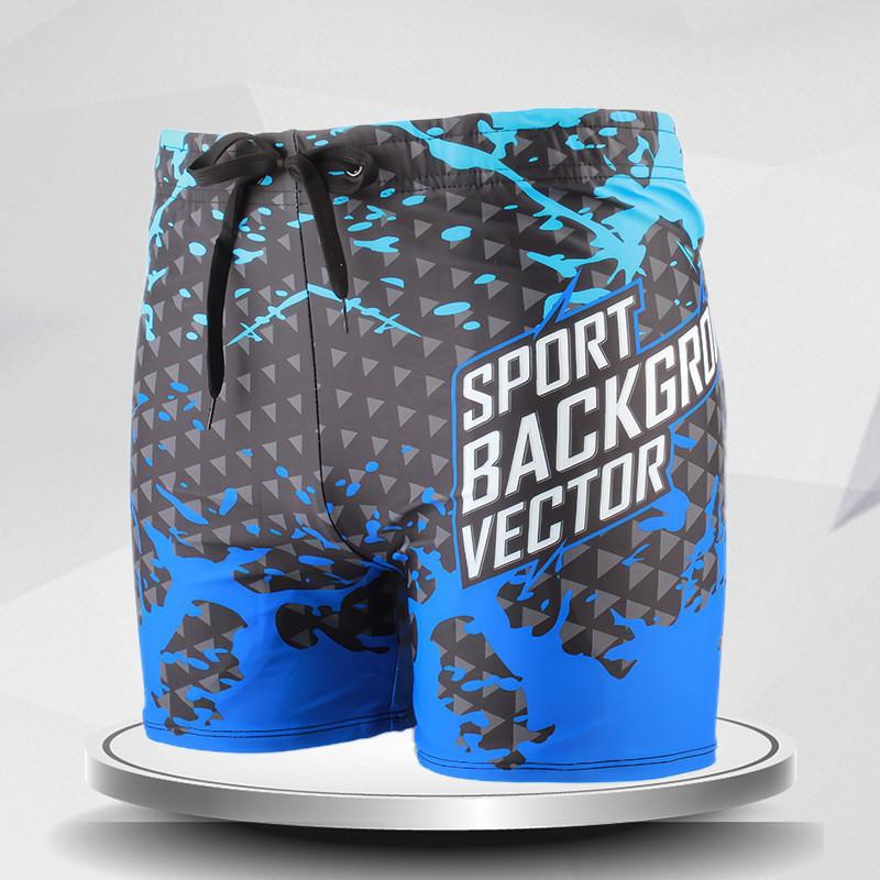 

Quick-dry Large Size Swimming Trunks Men s Sports Beach Shorts Straight Angle Breathable Comfortable Three-quarters XXL 100-130