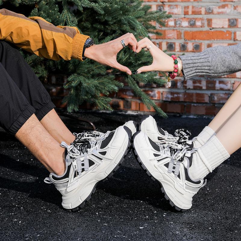 MKX Velvet Platform Dad Shoes Autumn and Winter New Casual Campus Couple Shoes