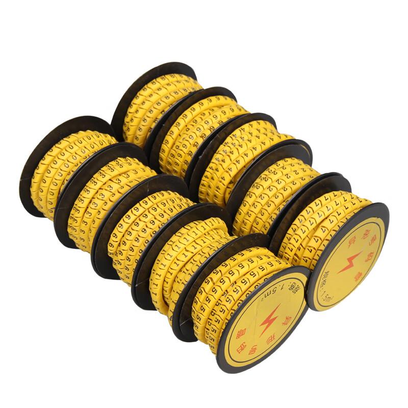 BOWERY Digital Wire Number Marker Labels Kit