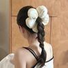 1Pcs Women High Ponytail Elastic Bands Back of Head Bun Hair Bands Hair Accessories Elegant Bubble Sponge Flower Hair Ties