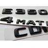 3D Matt Black Trunk Letters Emblems Badges Sticker for Mercedes Benz GLC43 GLC63 V8 V12 BITURBO AMG 4MATIC