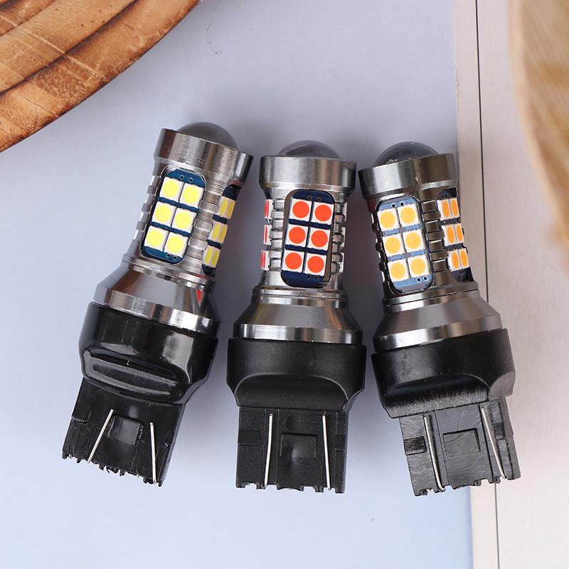 1Pcs T20 LED 7440 7443 Led WY21W W21W Led Bulbs Car LED Bulbs Signal Lamp T20 27SMD 3030 Backup Brake Reverse Parking Lamp Bulbs 7