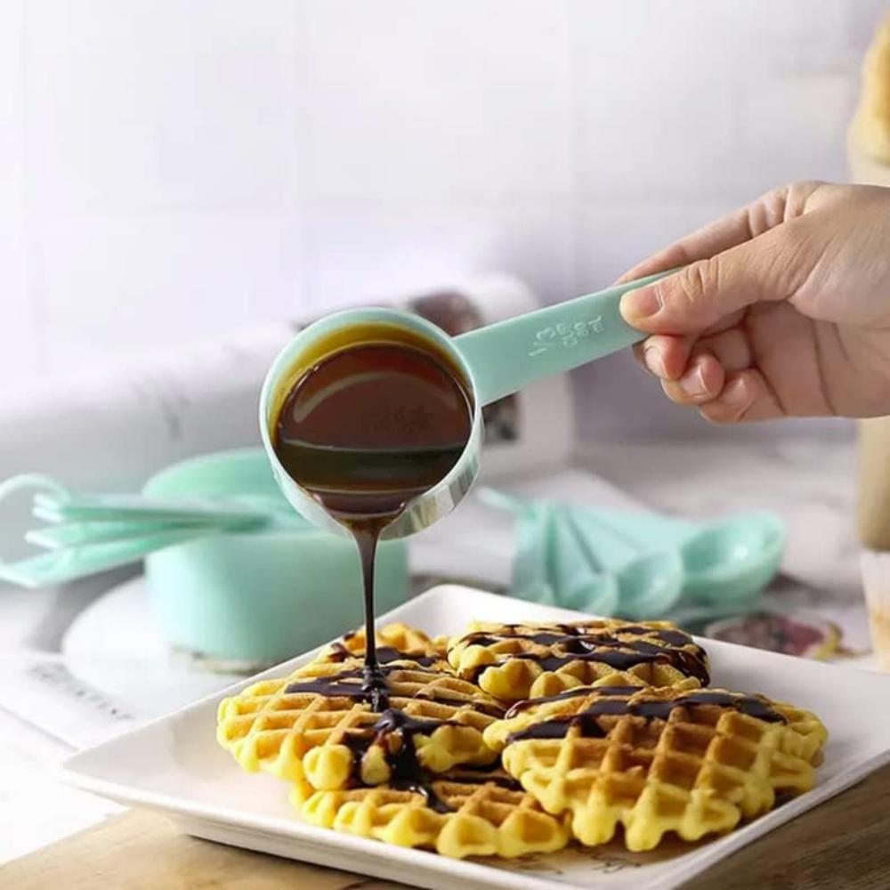 10pcs Set Measuring Spoon Measuring Cup Sugar Scoops Teaspoon Multipurpose Spoons Stackable Spoon Measuring Tools Baking Tools