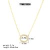 Exquisite Heart-Shaped 18K Gold-Plated Stainless Steel Necklace with Diamonds – Light Luxury Clavicle Chain