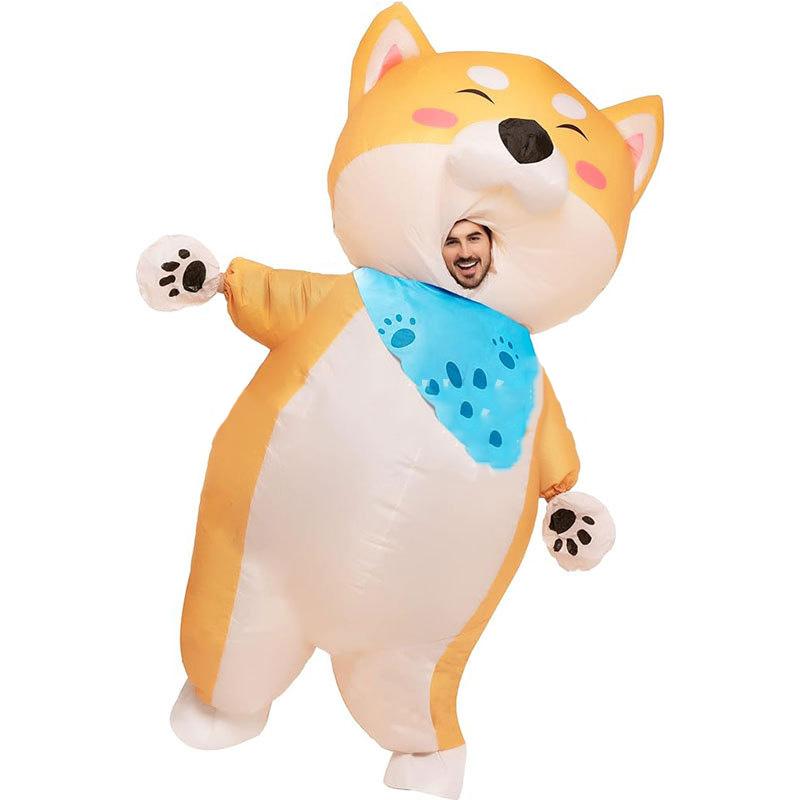 Costum amuzant gonflabil de câine, Adult