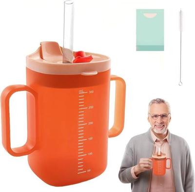 3-in-1 Sippy Cup for Seniors, 300 Ml Drinking Cup for Seniors with Handle, High Quality and Durable, Elderly People and Pregnant Women