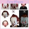 Máscara aterradora de Stephen King para Halloween, disfraz de Joker para hombre, cosplay