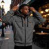 Men's Color Long Sleeve Hooded Casual Comfortable Jacket for Everyday Wear