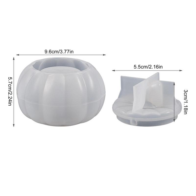 Pumpkin Resin Molds Halloween Pumpkin Mold With Lid Easy Release Pumpkin Hut Storage Candy Box DIY Casting Mold For Epoxy Resin