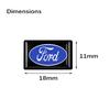 AACY1 10/20PC Car Styling 3D Epoxy Decoration Emblem Sticker Decal For Ford Fiesta EcoSport ESCORT Ranger Mondeo Mustang FOCUS 2 3 4 5