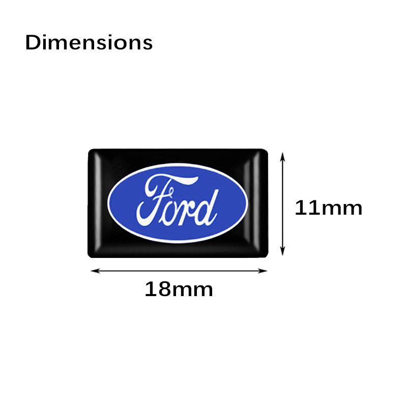 AACY1 10/20PC Car Styling 3D Epoxy Decoration Emblem Sticker Decal For Ford Fiesta EcoSport ESCORT Ranger Mondeo Mustang FOCUS 2 3 4 5