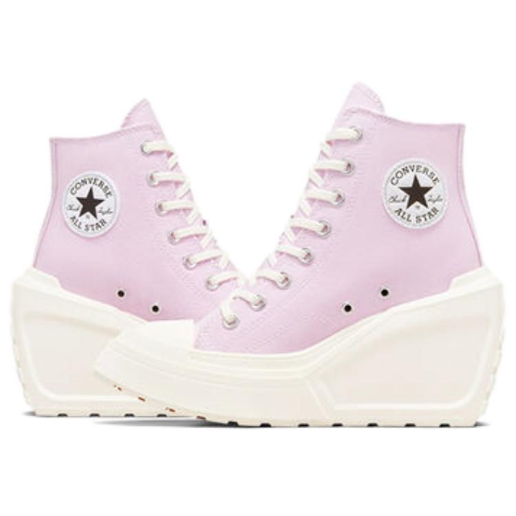 Converse Chuck 70 De Luxe Wedge Comfortable High-Top Canvas Shoes Women Sneaker Purple White Black A07584C