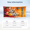 Cat Theme Beach Towel Personalized Custom Name & Text Soft Quick Dry Beach Towel for Swimming Travel