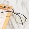 Fashion unisex square Plain glasses for men women Metal frame glasses for party eyeglasses Gentle Black eyebrow frame