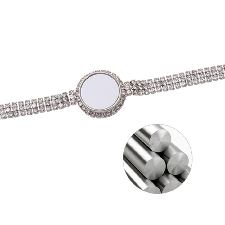 Metal Pendant Bracelets DIY Sublimation Blank Rhinestones Bracelet for Friends
