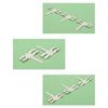 20 Pieces T-shaped Nickel Sheet for Battery Nickel Plated Steel Strip Sheet Improve Work Efficiency Low Resistivity