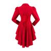 Red Medieval Swallowtail Coat Gothic Victorian Retro Cosplay Outfit for New Year