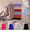 Women's Slim Cozy Knitted Half-turtleneck Cashmere Wool Jumper For Winter Warmth