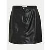 Vila Pen Faux Leather Skirt