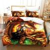 Anime Genshin Impact Paimon Bedding Set Duvet Cover Sheet Printed Bed Set Pillowcase Bed Full Queen King Size Comforter Bedroom