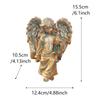 1 bronze angel and bird ornament, garden bonsai statue, home desktop decoration ornament, resin handicraft