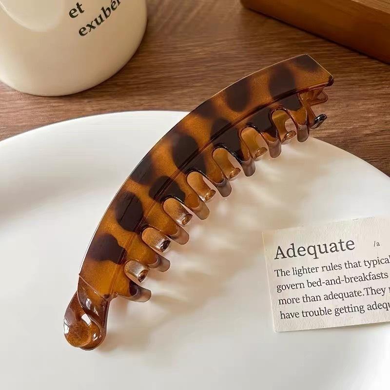 Non Slip Banana Claw Clips For Women Leopard Print Large Banana Clip For Thick Barrettes Ponytail Hairgrip Hair Accessories Gift