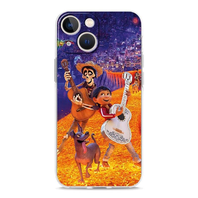 

Чехол для телефона Movie Coco для iPhone 14 13 11 12 Pro Max X XR XS 7 8 Plus SE 2022, прозрачный мягкий силиконовый чехол TPU Fundas Coque iPhone 14 Plus