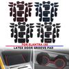 For Elantra I30 Car Interior Car Latex Door Groove Pad Black and Red Blue PVC Car Accessories Interior Decorate